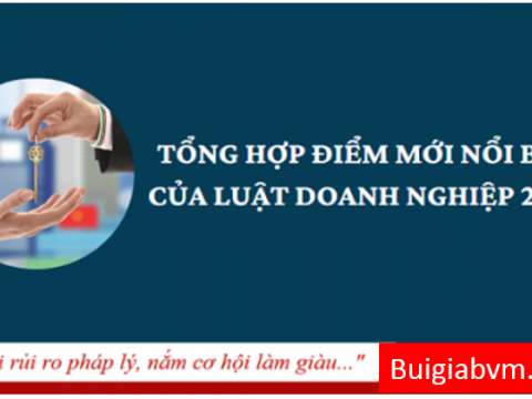 Những Điểm Mới Của Luật Doanh Nghiệp Năm 2020