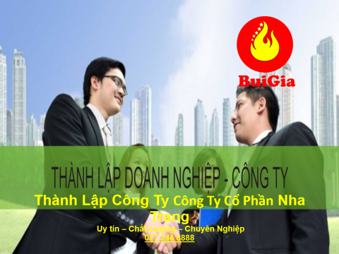 Thành Lập Công Ty Cổ phần Nha Trang